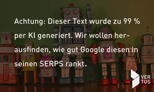 KI Texte Google Ranking