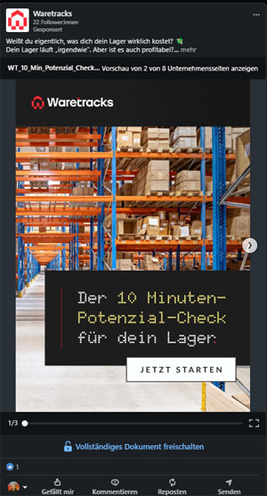 LinkedIn Lead Ad Beispiel