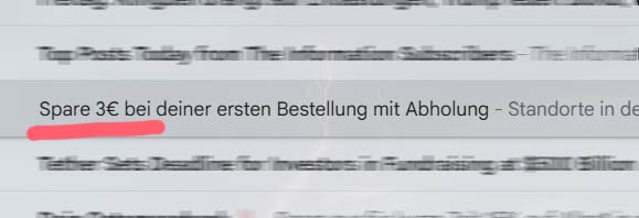 Newsletter Betreff Beispiel 1