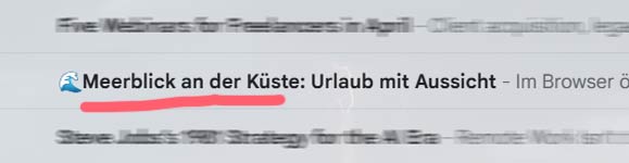 Beispiel Betreffzeile Newsletter